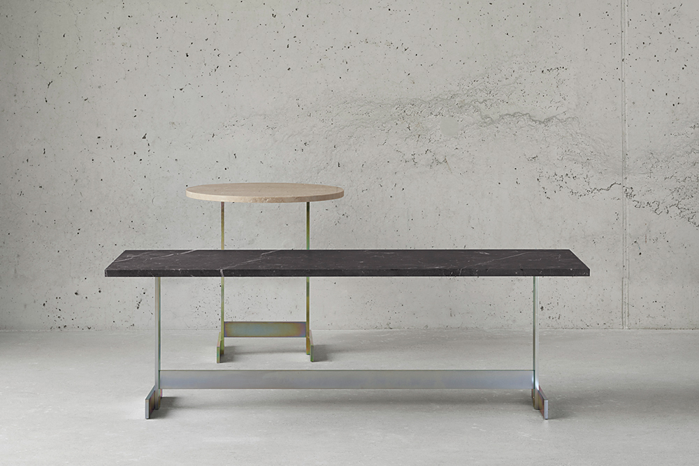 E15, Lazlo (שולחן עם משטח שיש מלבני)